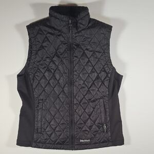 Marmot Women's Quilted Black Vest XL Perfect For Spring